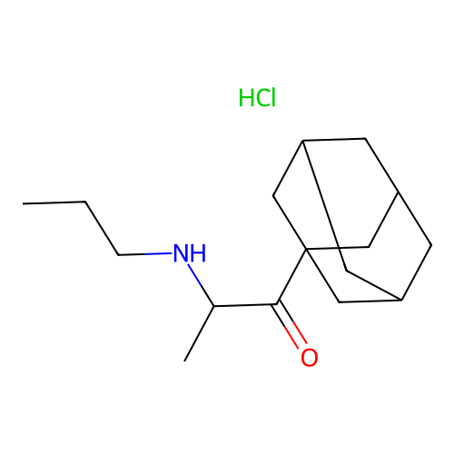 1-(1-Adamantyl)-2-(propylamino)-1-propanone hydrochloride structure