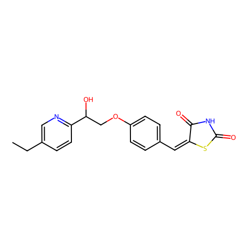 Pioglitazone Didehydro Hydroxy Impurity structure