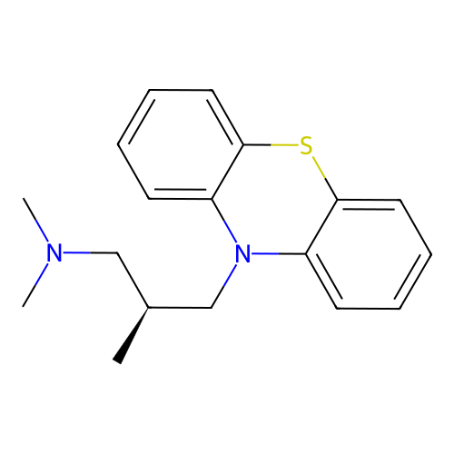 10H-Phenothiazine-10-propanamine, N,N,beta-trimethyl-, (betaR)- structure