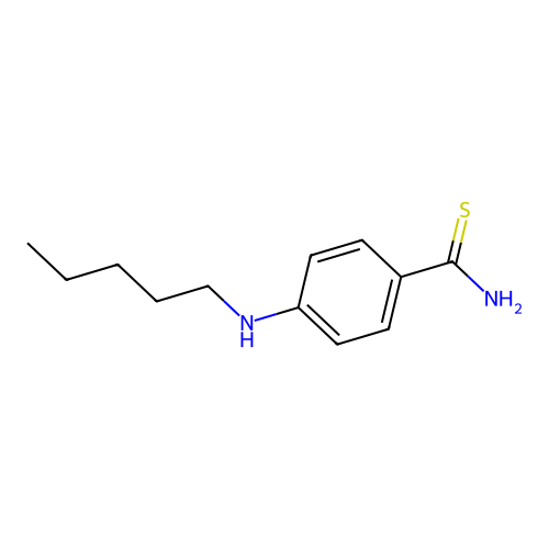 4-(Pentylamino)benzenecarbothioamide structure