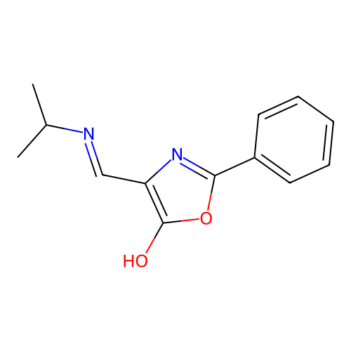 (E)-4-((isopropylamino)methylene)-2-phenyloxazol-5(4H)-one structure