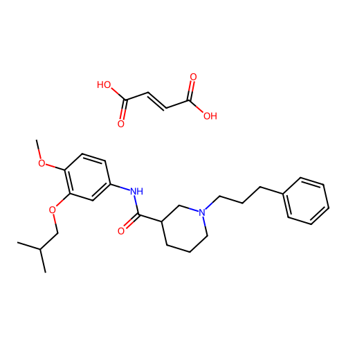 1-(3-Phenyl-propyl)-piperidine-3-carboxylic acid (3-isobutoxy-4-methoxy-phenyl)-amide structure