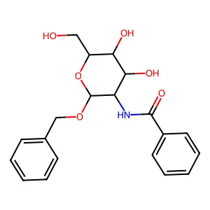 Benzyl 2-benzamido-2-deoxyhexopyranoside structure