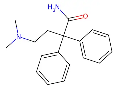 4-二甲氨基-2,2-二苯基丁酰胺 structure
