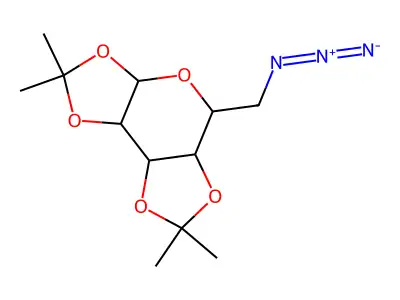 6-AZIDO-6-DEOXY-1,2:3,4-DI-O-ISOPROPYLIDENE-D-GALACTOPYRANOSIDE structure