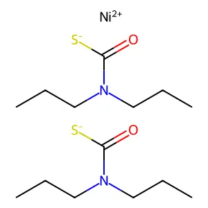bis(N,N-dipropylcarbamothioate);nickel(2+) structure