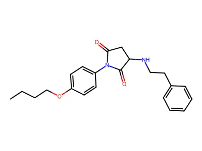1-(4-Butoxyphenyl)-3-(phenethylamino)pyrrolidine-2,5-dione structure