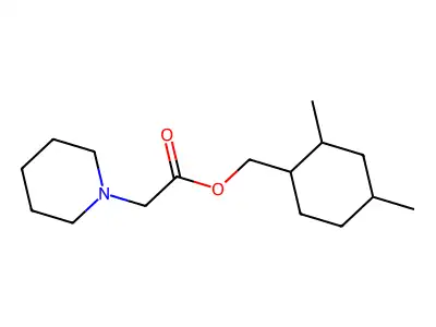 (2,4-Dimethylcyclohexyl)methyl 2-piperidin-1-ylacetate structure