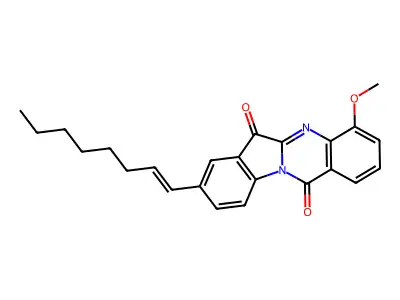 4-Methoxy-8-oct-1-enylindolo[2,1-b]quinazoline-6,12-dione structure