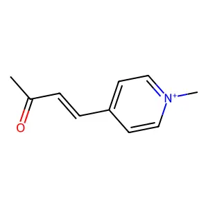 1-methyl-4-[(1E)-3-oxobut-1-en-1-yl]pyridinium structure