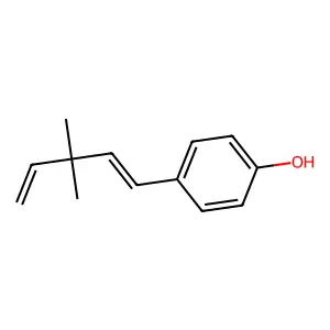 4-(3,3-Dimethylpenta-1,4-dienyl)phenol structure