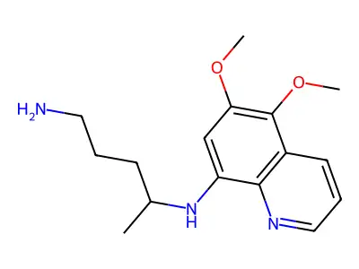 4-N-(5,6-dimethoxyquinolin-8-yl)pentane-1,4-diamine structure