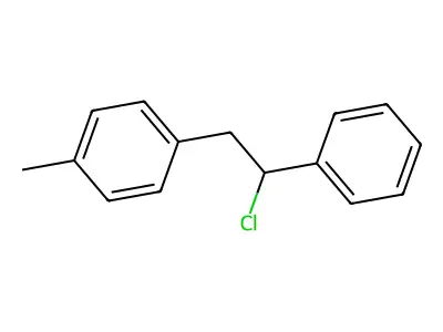 Benzene, 1-(2-chloro-2-phenylethyl)-4-methyl- structure