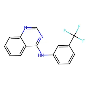 N-[3-(trifluoromethyl)phenyl]-4-quinazolinamine structure