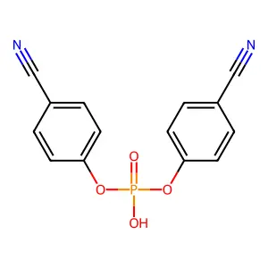 Bis(4-cyanophenyl)phosphate structure