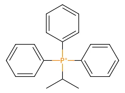 Isopropyltriphenylphosphonium structure