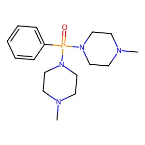 1-Methyl-4-[(4-methylpiperazin-1-yl)-phenyl-phosphoryl]piperazine structure