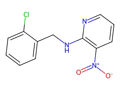 N-[(2-chlorophenyl)methyl]-3-nitropyridin-2-amine structure