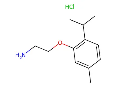 2-(2-Isopropyl-5-methyl-phenoxy)-ethylamine, hydrochloride structure