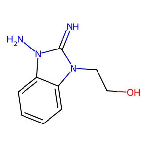 2-(3-amino-2-imino-2,3-dihydro-1H-benzimidazol-1-yl)ethanol structure