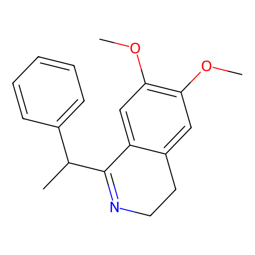 3,4-Dihydroisoquinoline, 1-[1-phenethyl]-6,7-dimethoxy- structure
