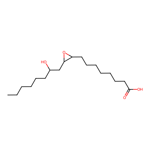 3-(2-Hydroxyoctyl)oxiran-2-octanoic acid structure