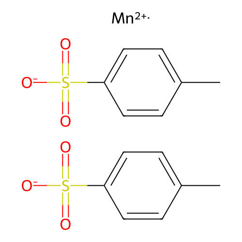 Manganese di(toluene-4-sulphonate) structure