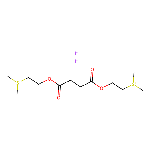 2,13-Dimethyl-6,9-dioxo-5,10-dioxa-2,13-dithioniatetradecane diiodide structure