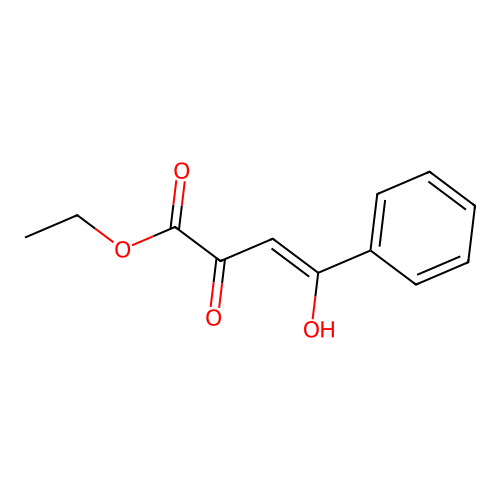 ethyl (3Z)-4-hydroxy-2-oxo-4-phenylbut-3-enoate structure