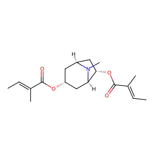 3,6-Ditigloyloxytropane structure