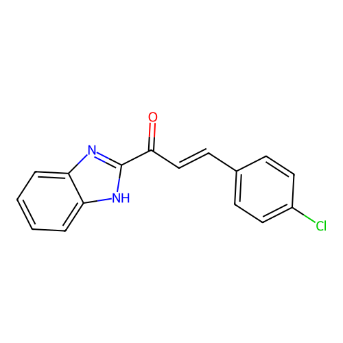 2-(4-Chlorocinnamoyl)benzimidazole structure
