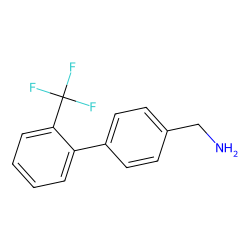 [4-[2-(Trifluoromethyl)phenyl]phenyl]methanamine structure