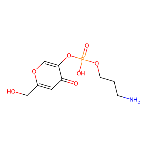3-Aminopropyl [6-(Hydroxymethyl)-4-oxo-4H-pyran-3-yl] Hydrogen Phosphate structure