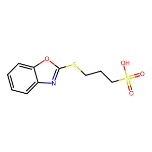 3-(1,3-Benzoxazol-2-ylsulfanyl)propane-1-sulfonic acid structure