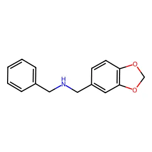 N-(Phenylmethyl)-1,3-benzodioxole-5-methanamine structure