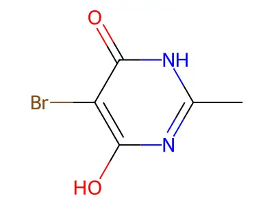 5-Bromo-6-hydroxy-2-methylpyrimidin-4(1H)-one structure