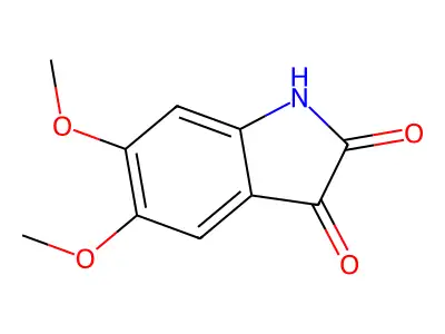 5,6-dimethoxy-2,3-dihydro-1H-indole-2,3-dione structure