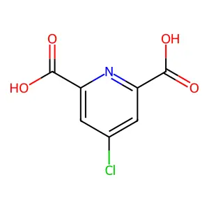 4-Chloro-2,6-pyridinedicarboxylic Acid structure