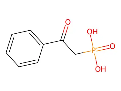 Phosphonic acid, (2-oxo-2-phenylethyl)- structure