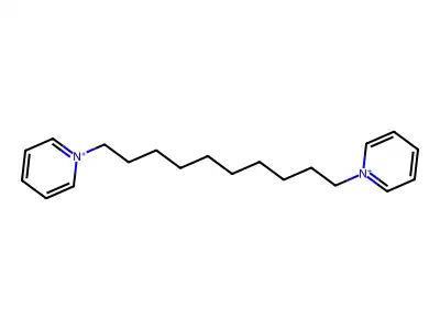 1,10-Di(1-pyridiniumyl)decane; diiodide structure