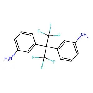 2,2-Bis(3-aminophenyl)hexafluoropropane structure