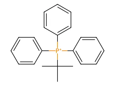 (1,1-Dimethylethyl)triphenylphosphonium structure