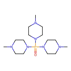 1-Bis(4-methylpiperazin-1-yl)phosphoryl-4-methyl-piperazine structure
