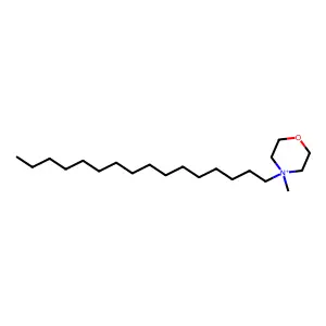 Morpholinium, 4-hexadecyl-4-methyl- structure