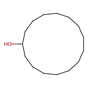 Cyclopentadecanol structure