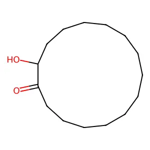 2-Hydroxycyclopentadecanone structure