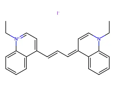 碘化隐花菁 structure