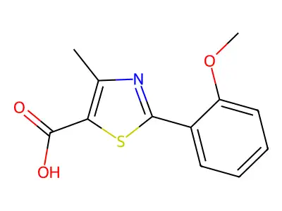 2-(2-methoxyphenyl)-4-methyl-1,3-thiazole-5-carboxylic Acid structure