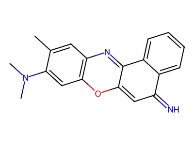 5-Imino-N,N,10-trimethyl-5H-benzo[a]phenoxazin-9-amine structure