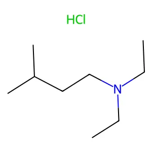 Triethylamine, 2-isopropyl-, hydrochloride structure